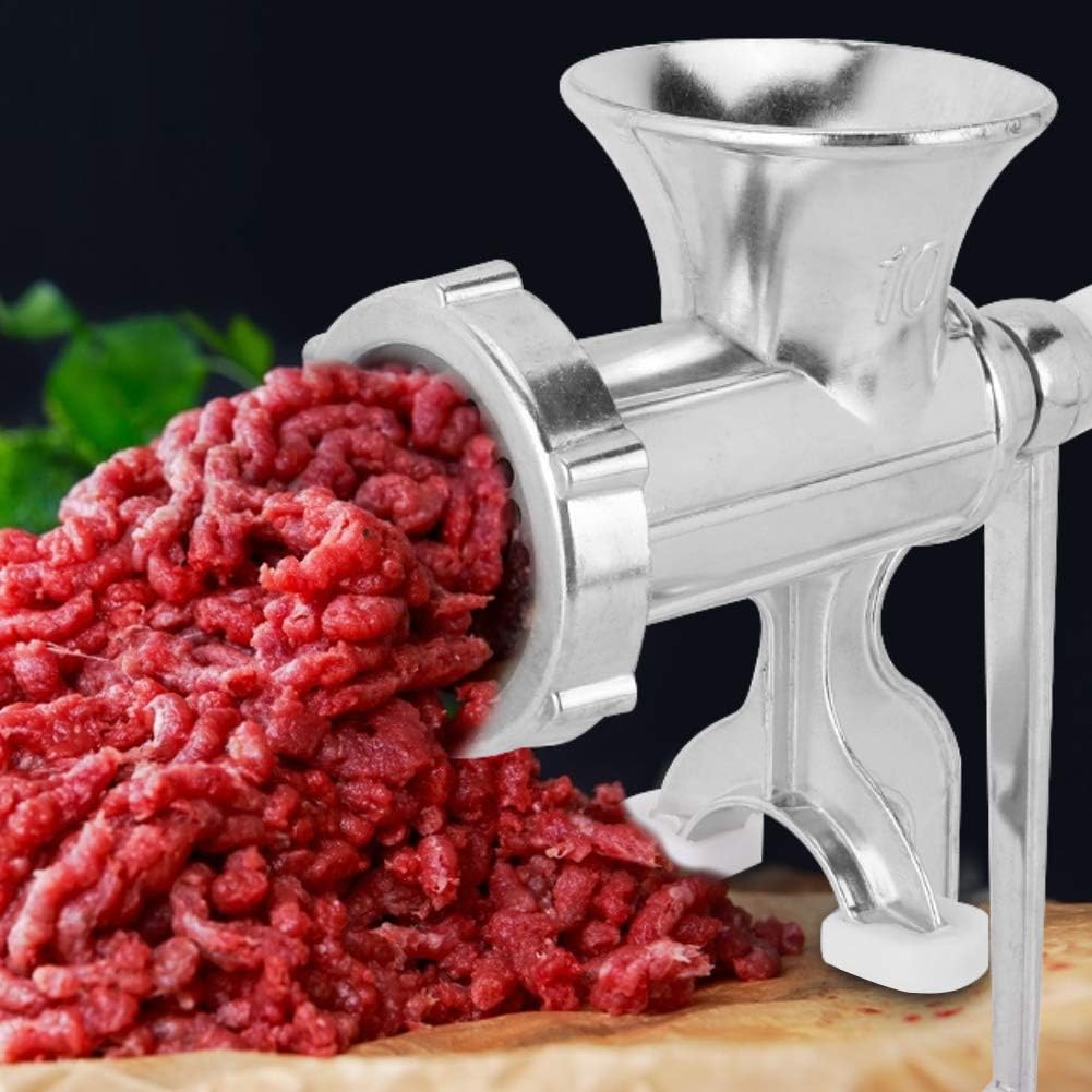 Manual Meat Grinder and Mincer - Grinding Machine for Meat and Pepper