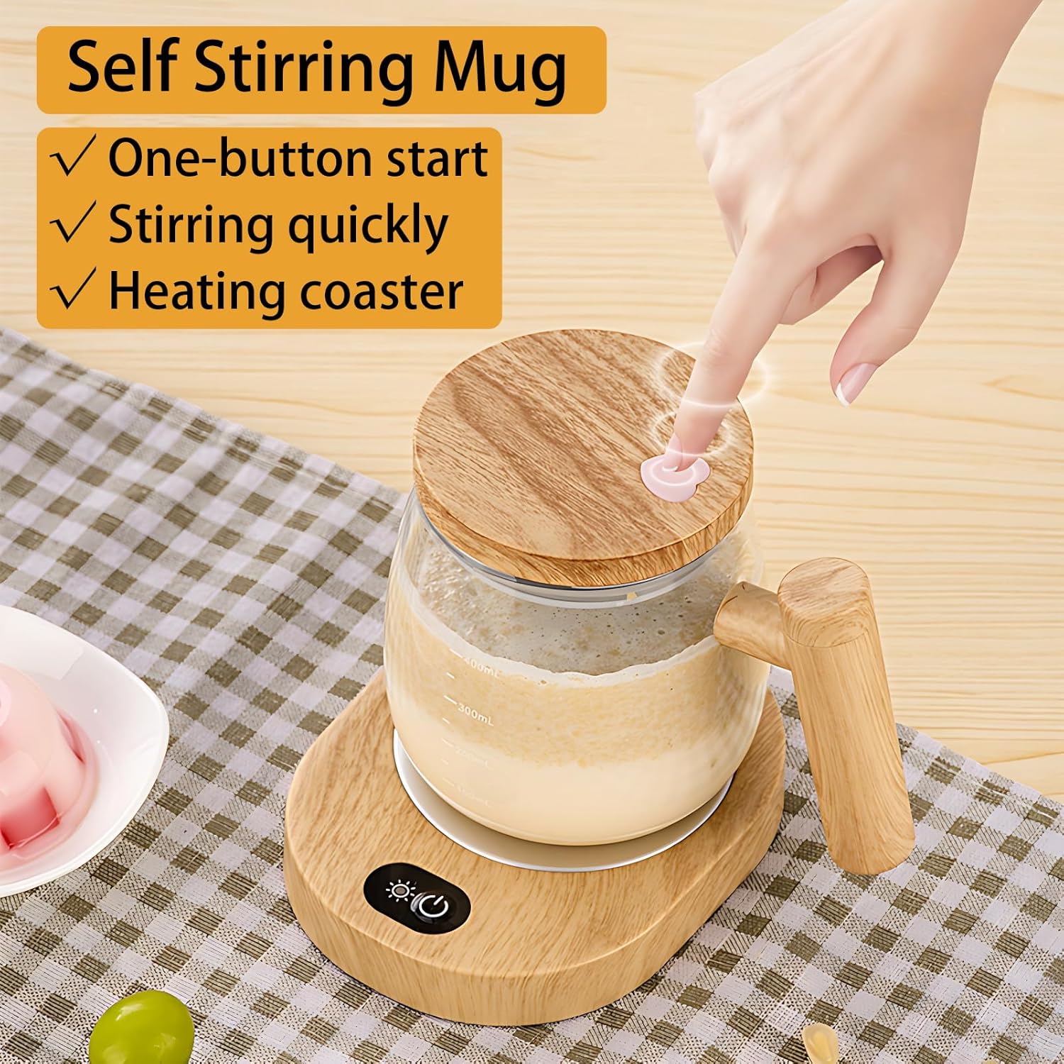 Self Stirring Mug, 400ML Self Stirring Coffee Mug Electric Mixing Mug